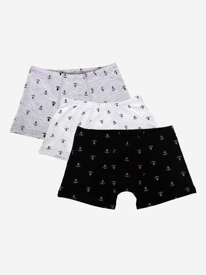 YK  Boys Assorted Pack Of 3 Trunks