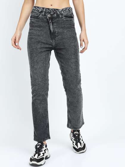 Tokyo Talkies Women
                        Grey Solid Clean look Jeans