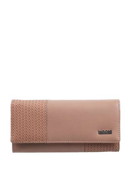 Mochi Peach-Coloured
                        Textured Purse Clutch