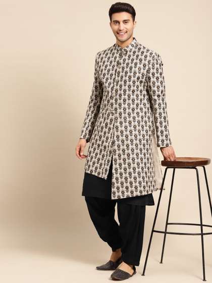 KISAH Men Printed
                          Indowestern Sherwani Set