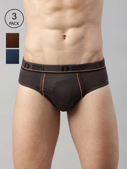 DIXCY SCOTT Men Pack
                        of 3 Combed Cotton Brief