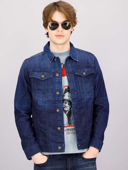 Denim Jacket Myntra Winter Jacket For Mens Myntra Longline Black