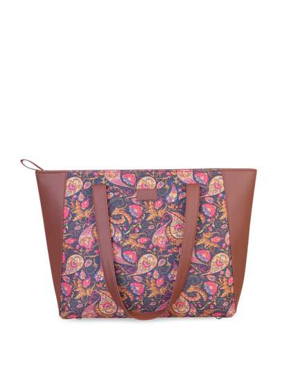 ZOUK Multicoloured Floral Printed Shopper Tote Bag