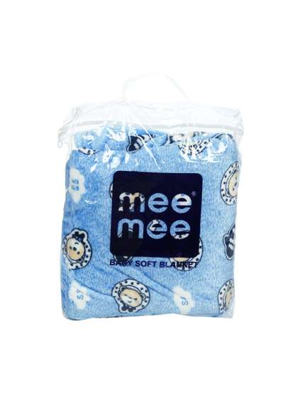 MeeMee Kids Blue
                      Printed Wrapper With Hood