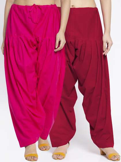 Jinfo Women Set of 2
                        Solid Cotton Salwars