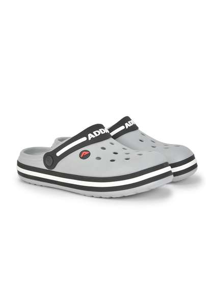 Adda Men Grey &
                      Black Clogs