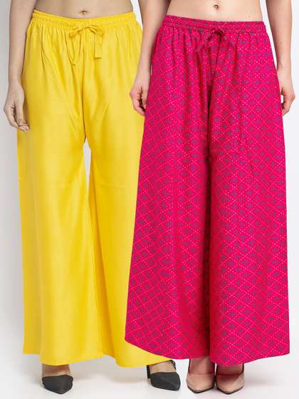 Jinfo Women Pack of 2 Palazzos