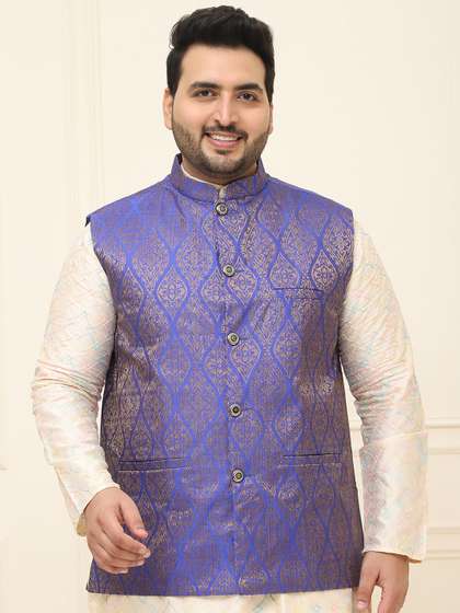 SOJANYA PLUS Plus Size Men Nehru Jacket