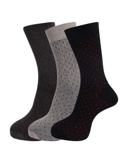 Dollar Socks Men Pack of
                    3 Assorted Full Length Socks