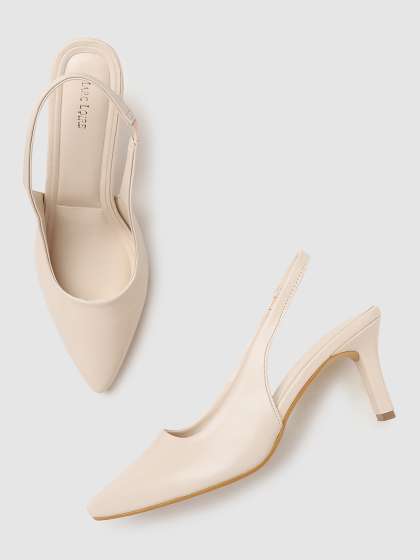 Marc Loire Cream-Coloured PU Pumps