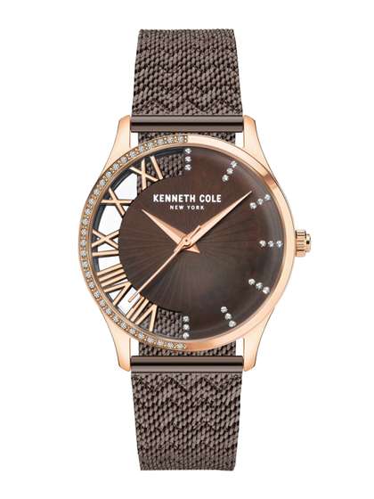 Kenneth Cole Women
                        Brown Embellished Dial Bracelet Analogue
                        WatchKCWLG2126104LD