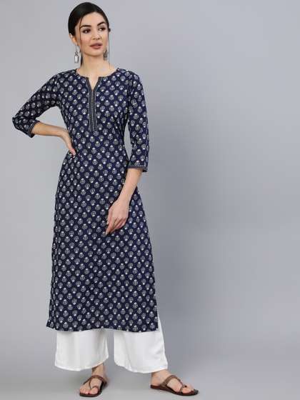 Nayo Women Printed Cotton Kurta