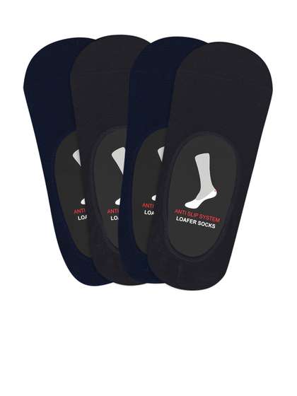 Socksxpress Pack of 4
                    Men AntiSlip Loafer Shoeliner Socks