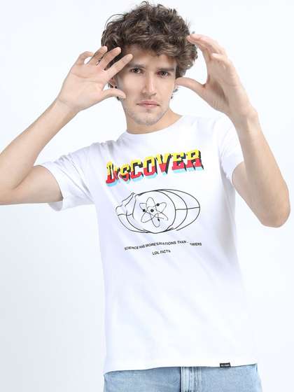 HIGHLANDER Men Slim Fit Cotton T-shirt