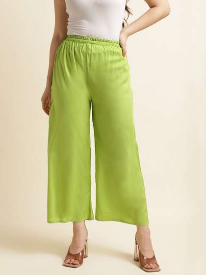 Fabclub Women Solid Palazzos