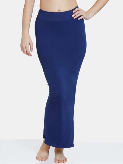 Zivame Women Blue
                        Solid Saree Shapewear