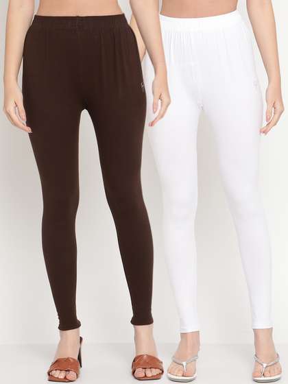 TAG 7 Women Pack Of
                        2 Solid Comfort-Fit Ankle-Length Leggings