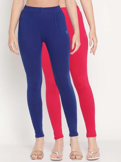 TAG 7 Women Pack Of
                        2 Solid Comfort-Fit Ankle-Length Leggings