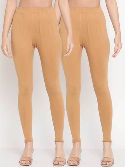 TAG 7 Pack of 2
                          Beige Ankle Length Leggings