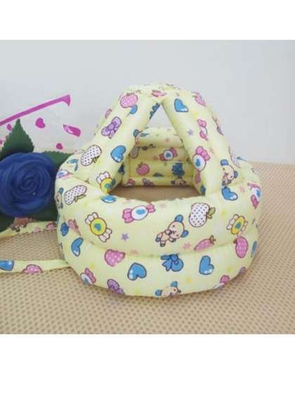 SYGA Kids Yellow Printed
                    Helmet Head Protector