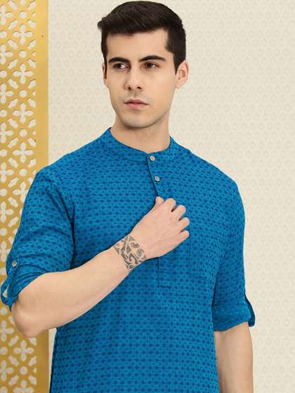 House of Pataudi Men Ethnic Motifs Kurta