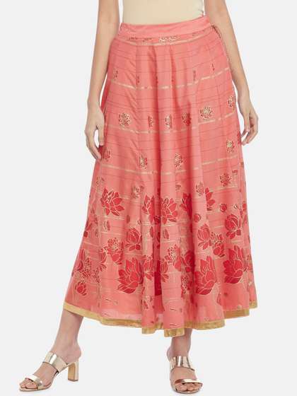 AKKRITI BY PANTALOONS Women Printed Flared Maxi Skirts