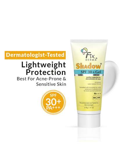 FIXDERMA Shadow
                        Sunscreen SPF 30+ Gel for Oily Skin with PA+++
                        Protection - 40 g