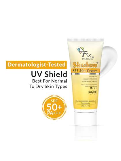 FIXDERMA Shadow
                        Sunscreen SPF 50+ Cream For Dry Skin with PA+++
                        Protection - 40g