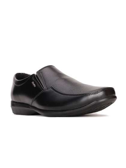 Bata Men Black Solid
                        Synthetic Formal Slip-On Shoe