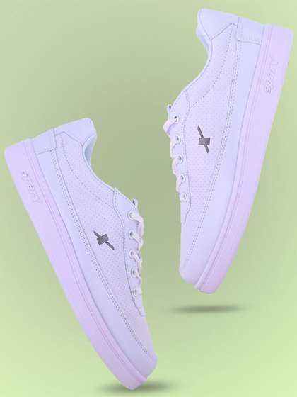 Sparx Men White Sneakers