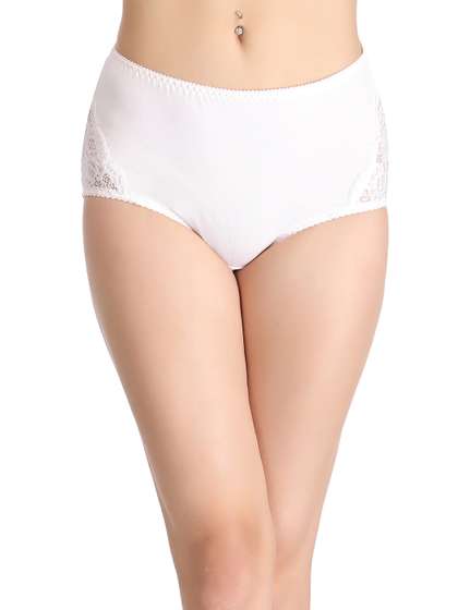 Clovia Women White
                        High Rise Hipster Briefs PN1057P18