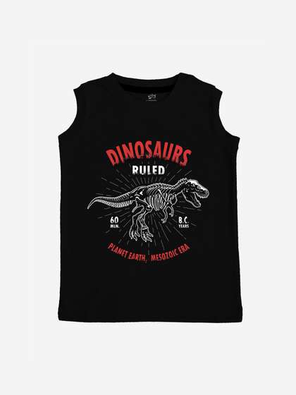 x2o Unisex Kids Black
                      Printed Innerwear Vests