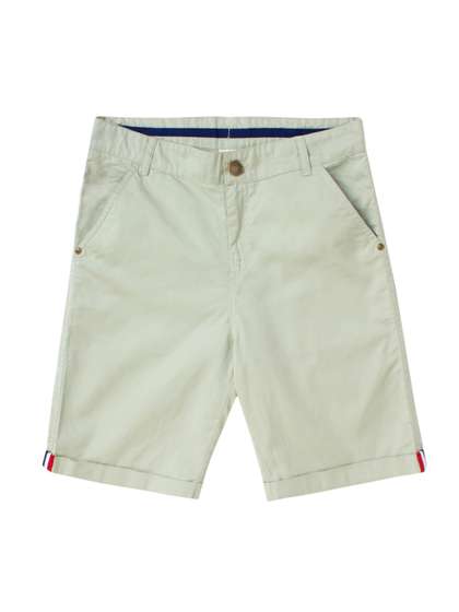 Cub McPaws Boys Light
                    Green Cotton Shorts