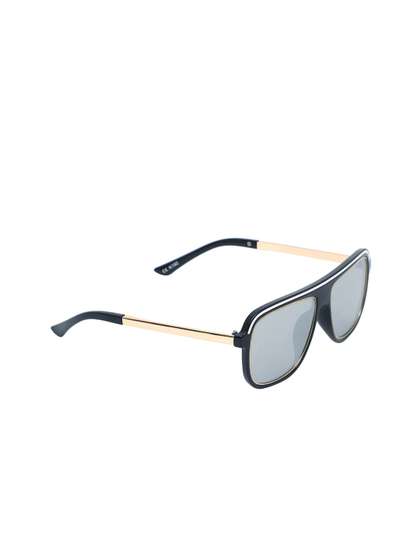 Spiky Unisex Kids Grey
                      Lens & Black Square Sunglasses with UV
                      Protected Lens MY192