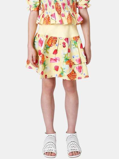 One Friday Girls Printed Skirts
