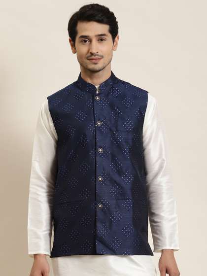 SOJANYA Men Woven Design Nehru Jacket