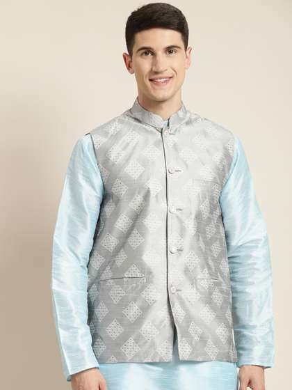 SOJANYA Men Woven Design Nehru Jacket