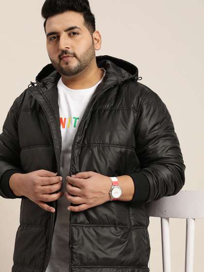 Price History of Sztori Plus Size Men Puffer Jacket from Myntra