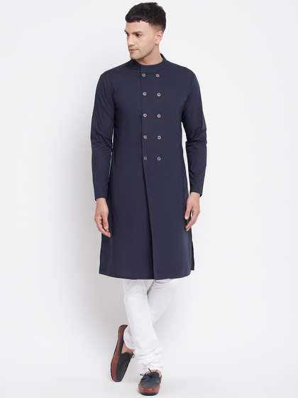Hypernation Men Checked Kurta