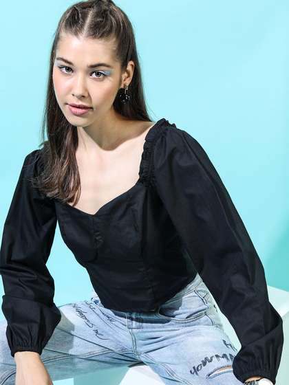 Tokyo Talkies
                        Stunning Black Solid Top