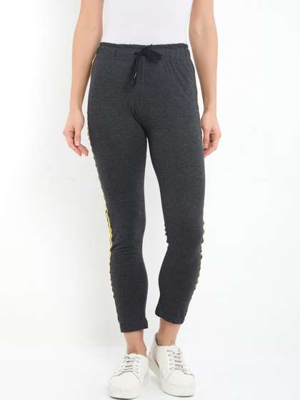 Fleximaa Women Solid Cotton Track Pants