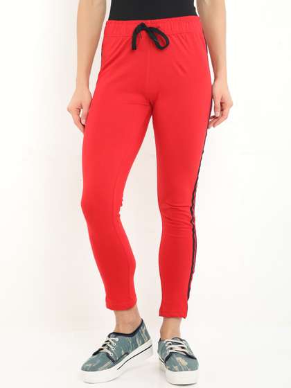 Fleximaa Women Solid Cotton Track Pants