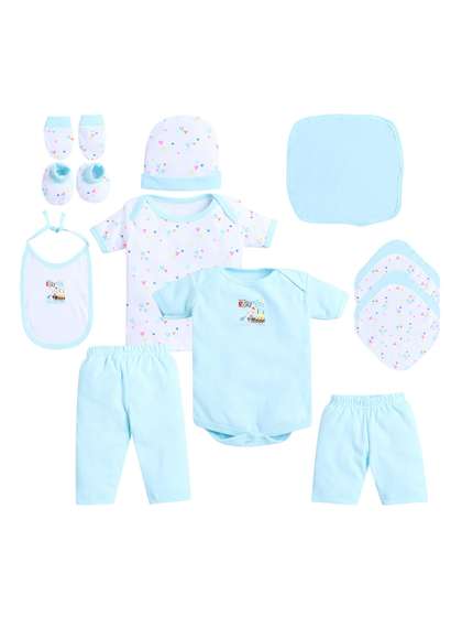 EIO Kids Lime Green 13
                      Piece Pure Cotton Baby Apparel Gift Set