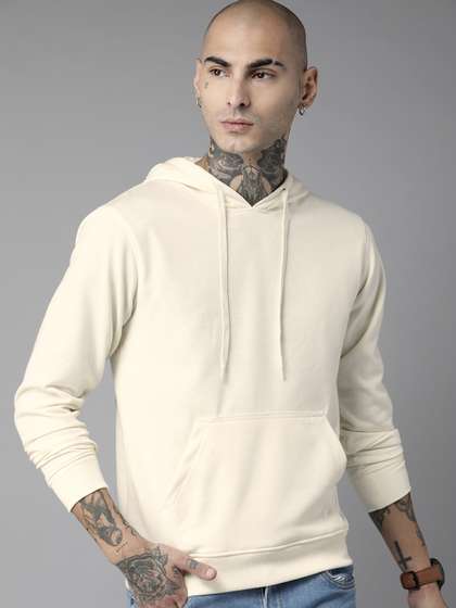 The Roadster
                        Lifestyle Co. Men Solid Hooded Sweatshirt