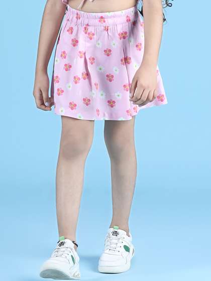 luyk Girls Floral Printed Skirts