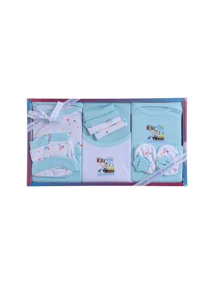 EIO Kids Green 13 Piece
                    Pure Cotton Baby Apparel Gift Set