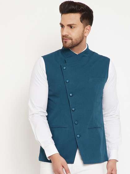 Hypernation Pure Cotton Nehru Jacket