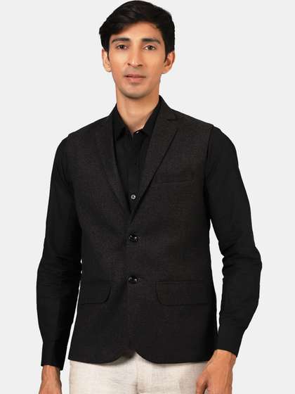 Wintage Men Solid Nehru Jacket