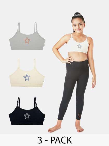 You Got Plan B Girls
                        Pack Of 3 Beginners Bra