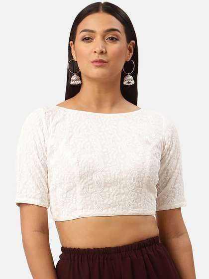 Studio Shringaar Chikankari Saree Blouse
